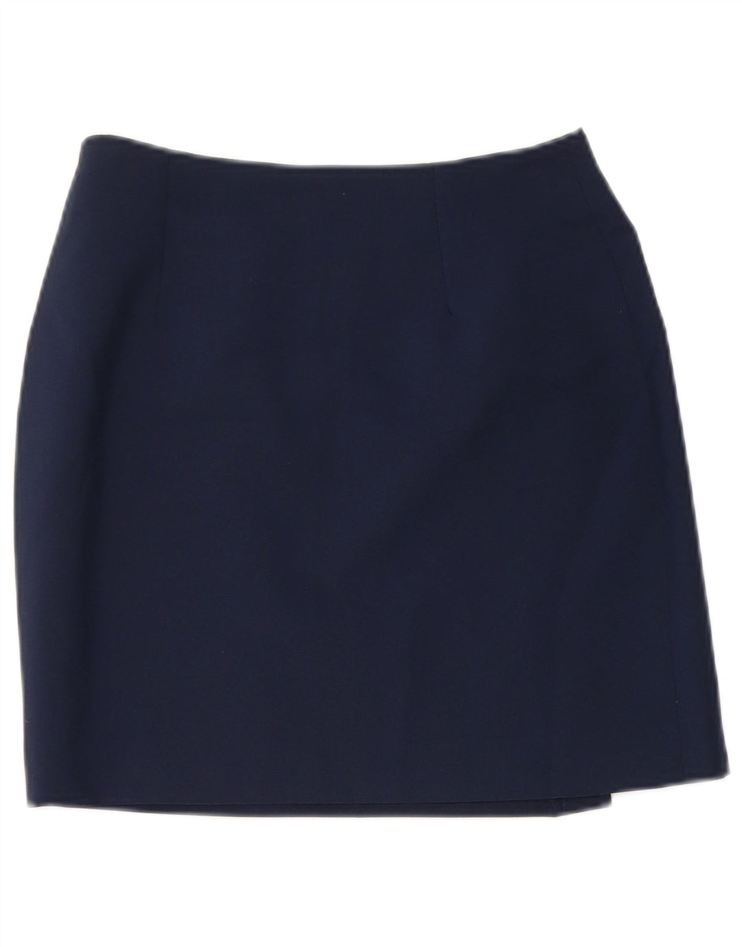 Mini saia envoltória feminina vintage W26 pequena azul marinho