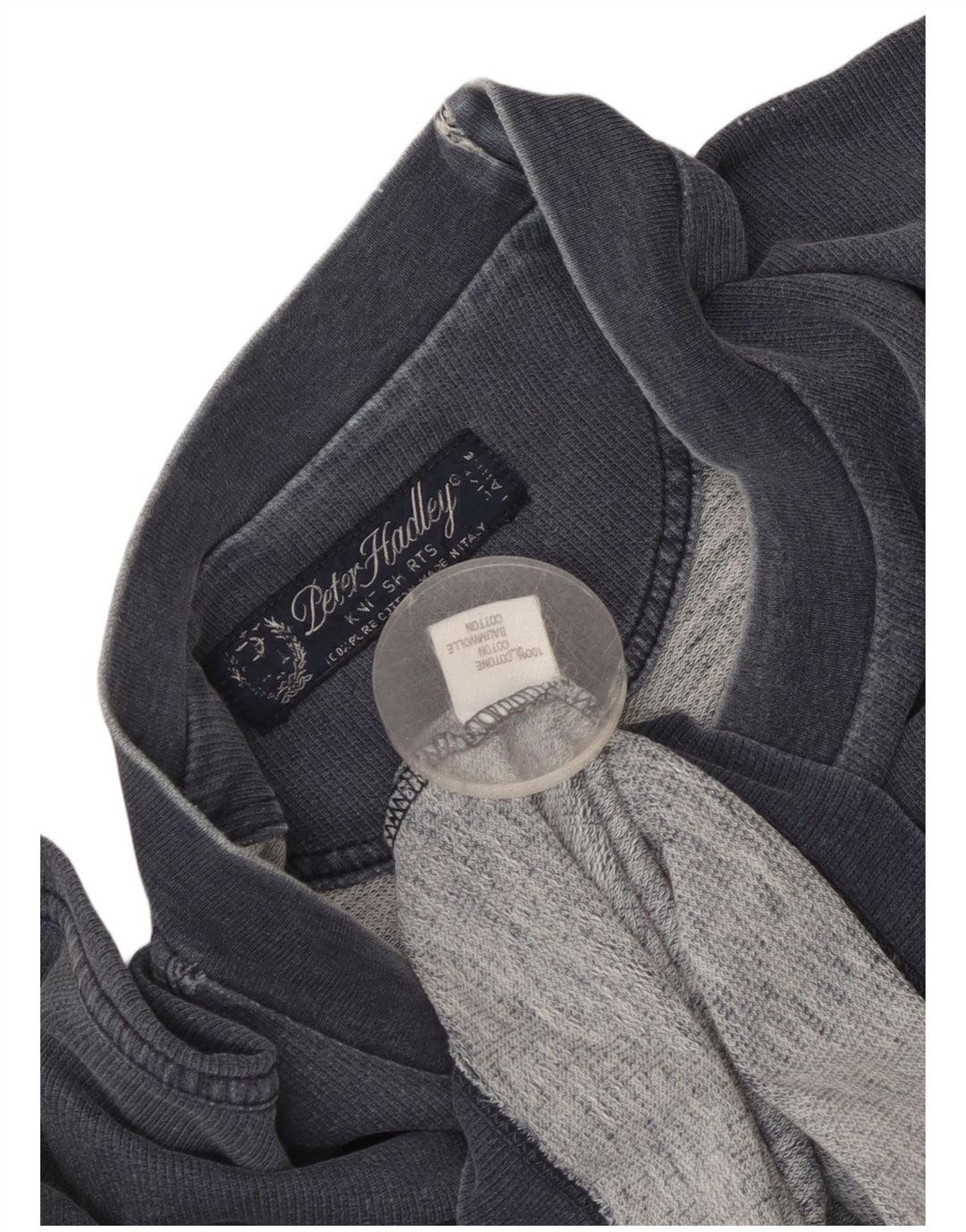 Camiseta gráfica masculina Peter Hadley Top XL algodão azul marinho