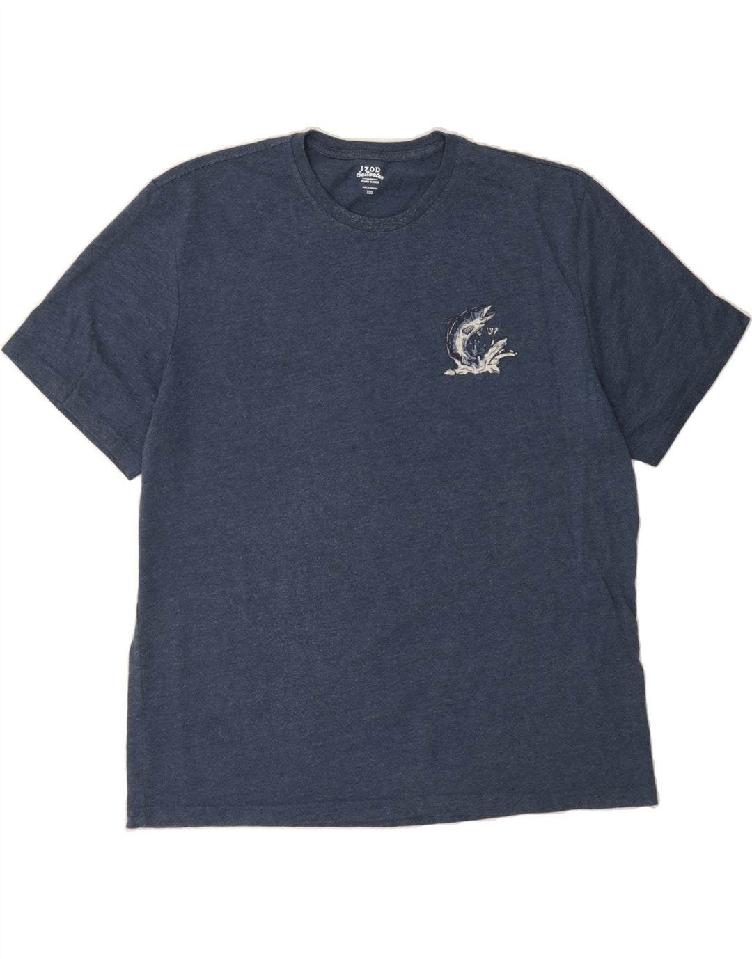 IZOD Mens Salt Water Graphic T-Shirt Top 2XL Blue Vintage Izod and Second-Hand Izod from Messina Hembry 