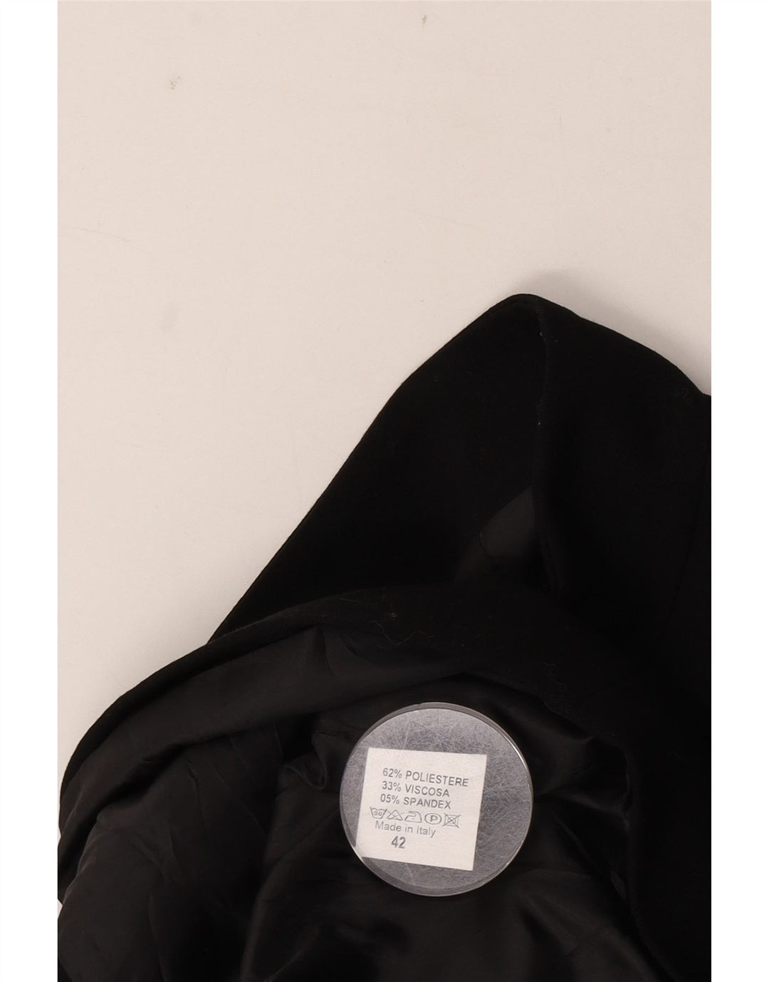 Jaqueta Blazer Feminina Vintage IT 42 Poliéster Preto Médio