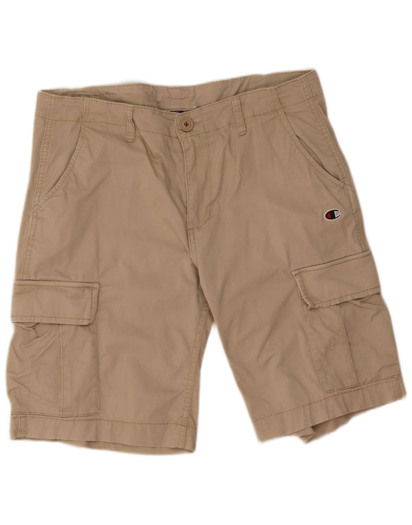Shorts cargo masculino Champion médio W32 algodão bege