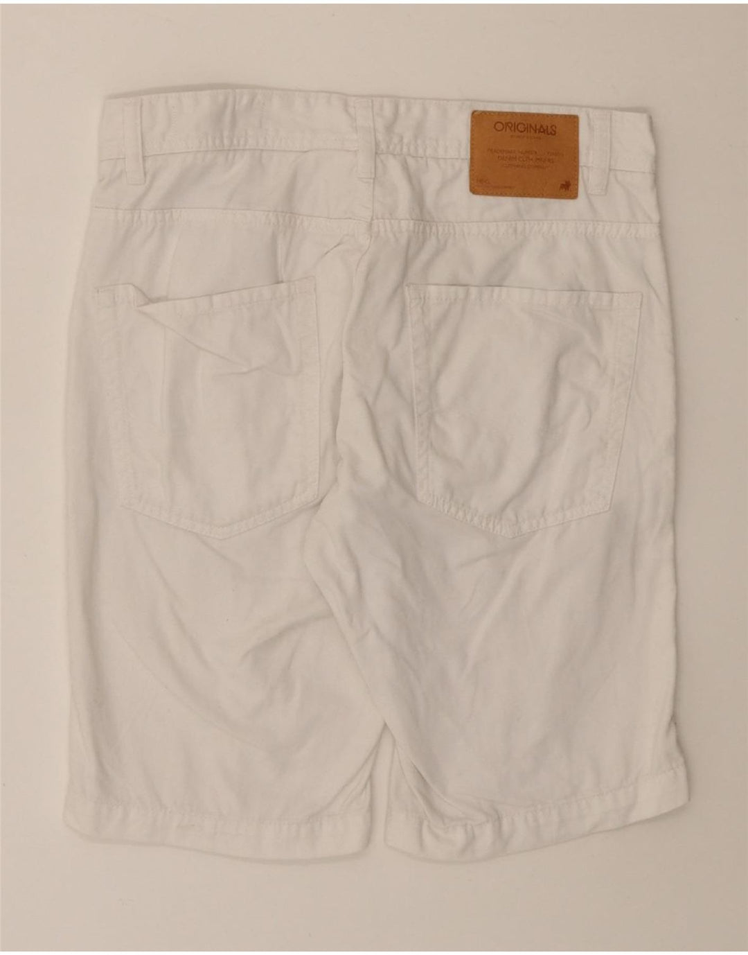 Shorts jeans masculino JACK & JONES W30 algodão branco médio