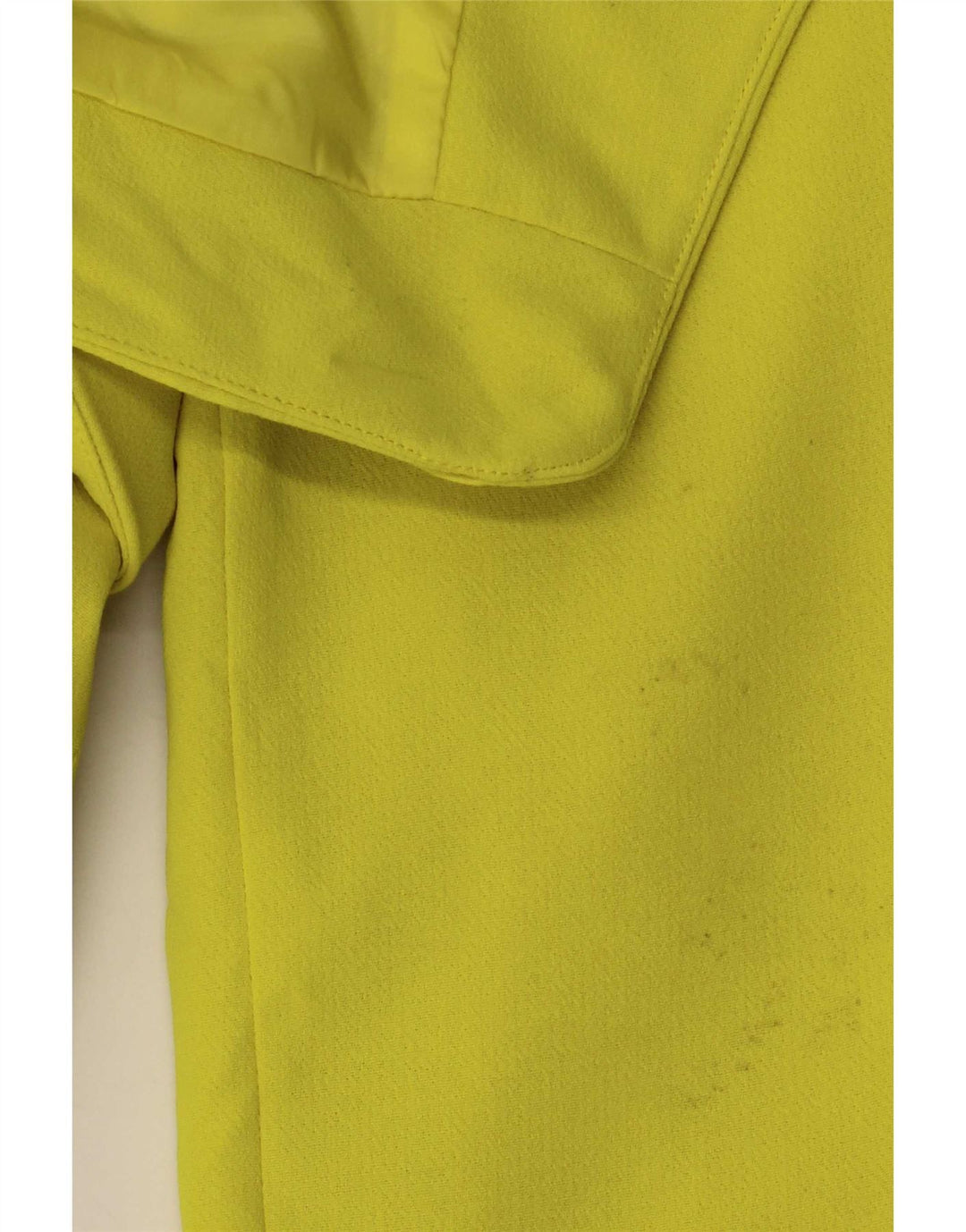 Jaqueta Bolero aberta feminina Topshop Reino Unido 16 grande poliéster amarelo