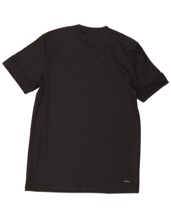 Camiseta Adidas Masculina Climalite Graphic Top Médio Poliéster Preto