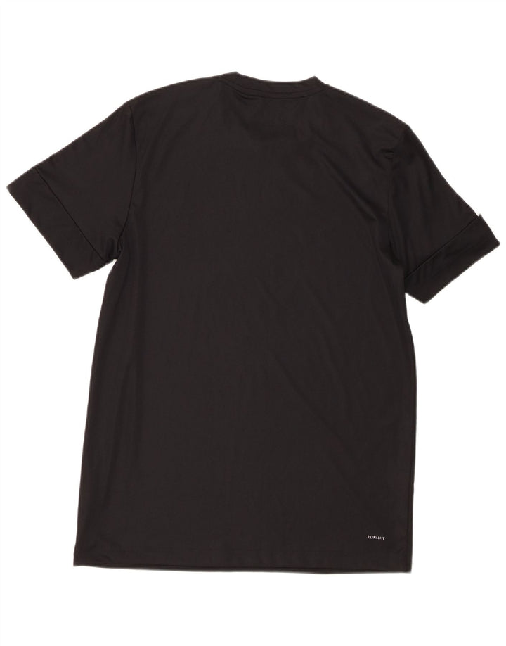 Camiseta Adidas Masculina Climalite Graphic Top Médio Poliéster Preto