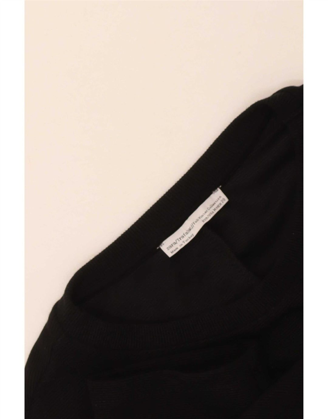 Vestido feminino Trafaluc manga 3/4 da Zara Reino Unido 12 médio preto