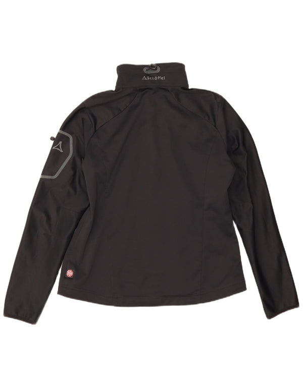 Schoffel Womens Tracksuit Top Jacket UK 14 Grande Poliéster Preto