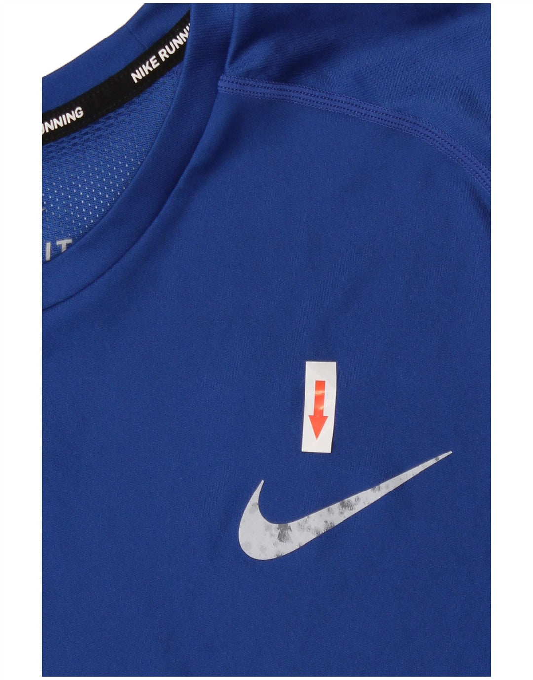 Nike Mens Dri Fit Camiseta Top Médio Azul Poliéster