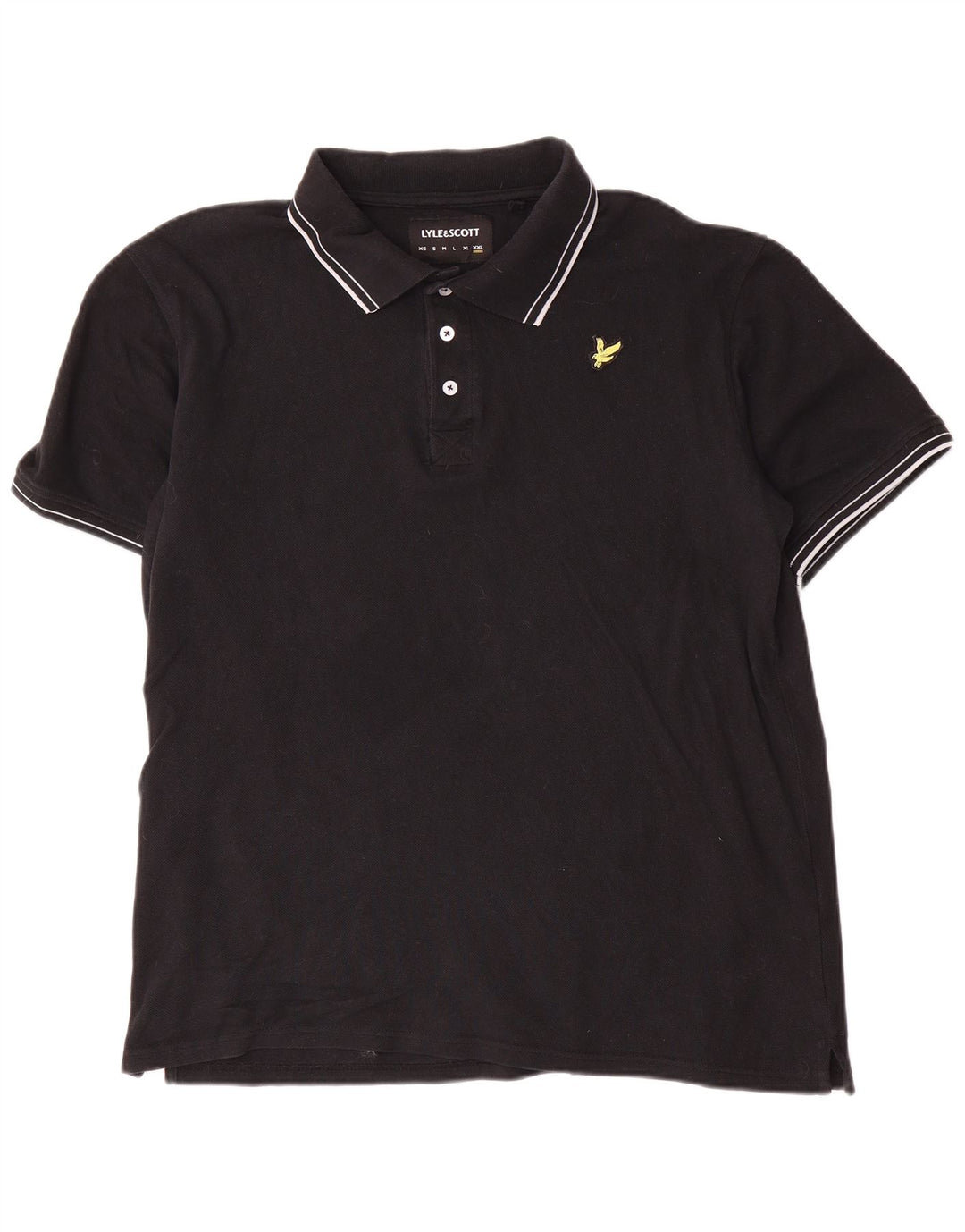 Camisa polo masculina Lyle & Scott 2XL algodão preto
