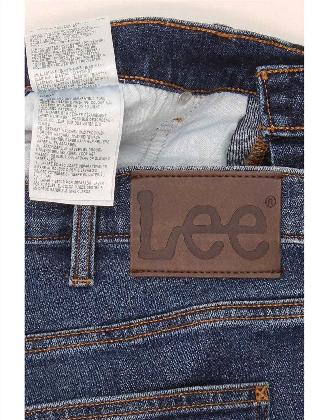 Lee Mens Denver Bootcut Jeans W40 L32 Azul Algodão