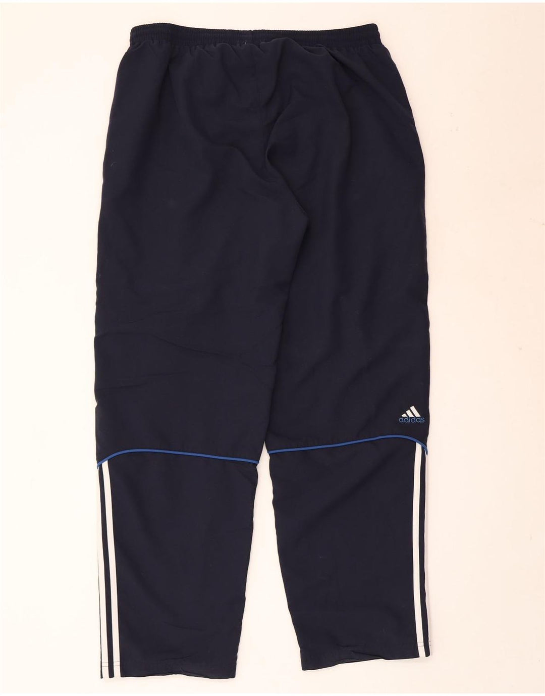 Calças de treino masculinas ADIDAS XL azul marinho poliéster