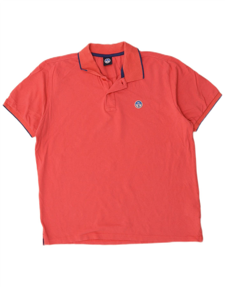 Polo masculino NORTH SAILS médio algodão vermelho