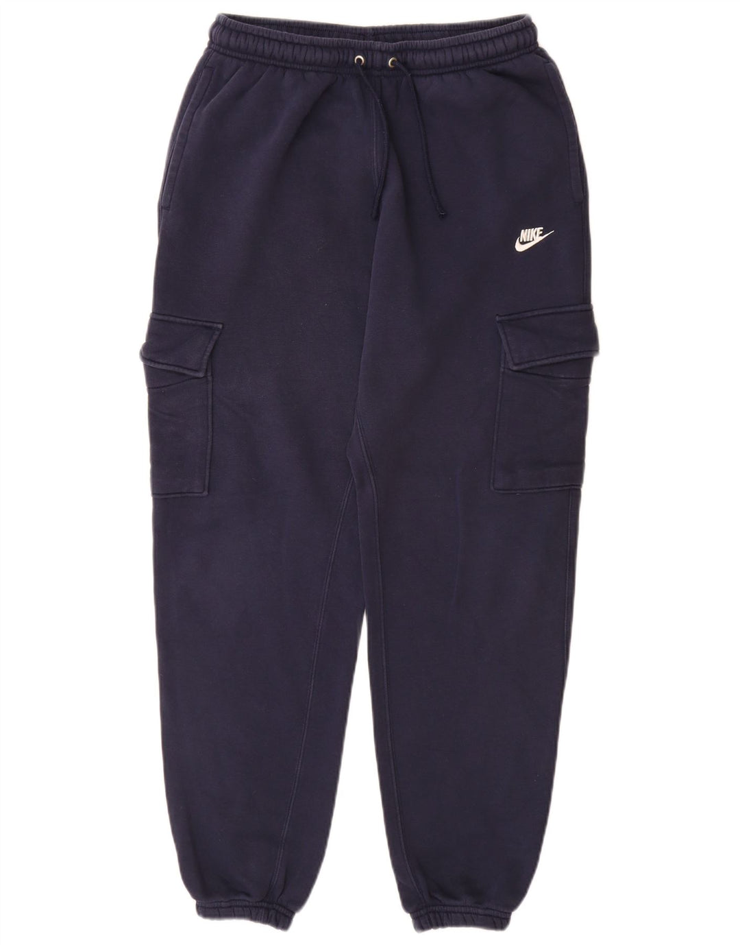 Calça de treino masculina Nike joggers pequeno algodão azul marinho