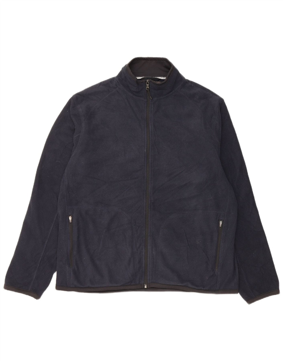 Jaqueta de lã masculina Marks & Spencer Reino Unido 42 XL azul marinho poliéster