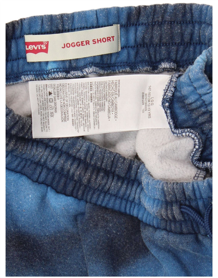 Shorts esportivos gráficos LEVI'S para meninos de 12 a 13 anos, grande, azul, tie-dye, algodão