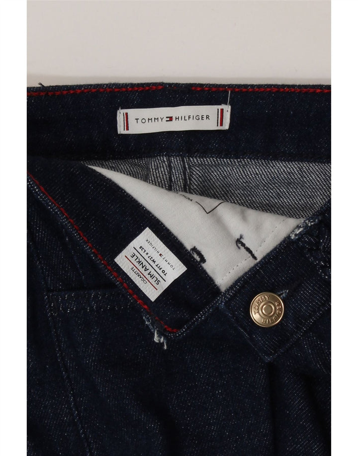 Jeans feminino Tommy Hilfiger Cigarette Slim W27 L28 azul marinho