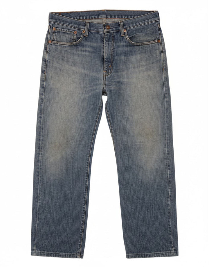 LEVI'S Masculino 751 Straight Jeans W33 L27 Azul Algodão