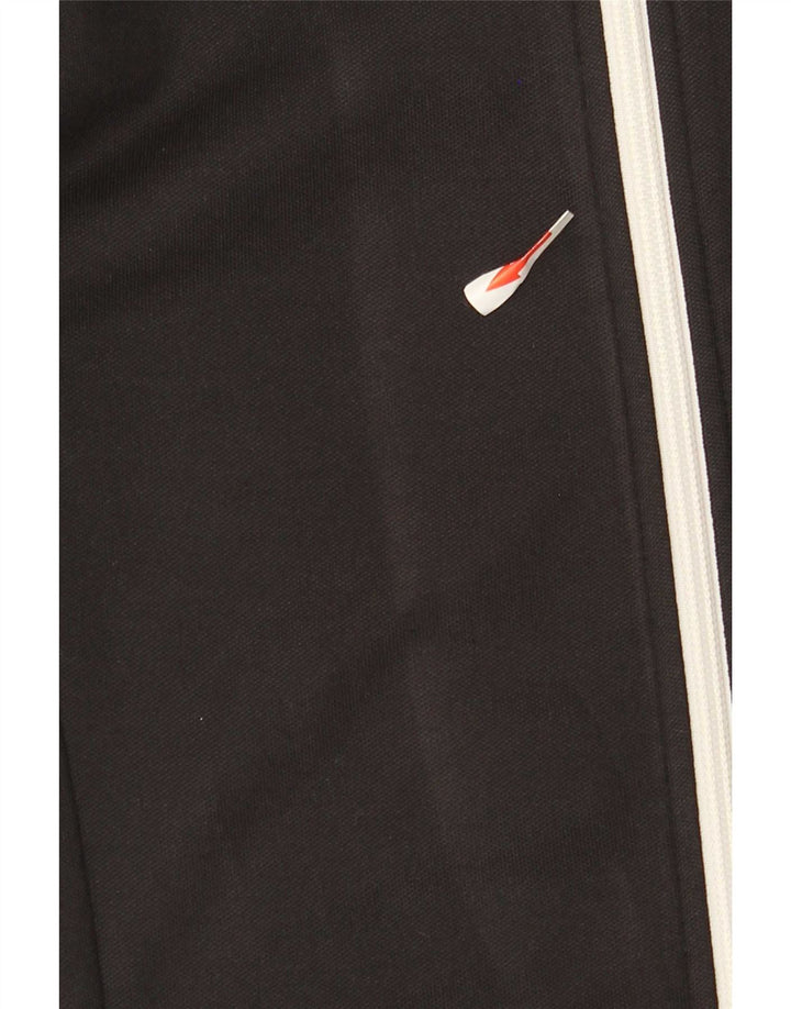 Adidas Womens Tracksuit Top Jacket IT 42 Médio Algodão Preto