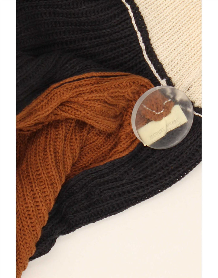 Suéter feminino vintage manga 1/2 com gola canoa IT 44 médio multicolorido