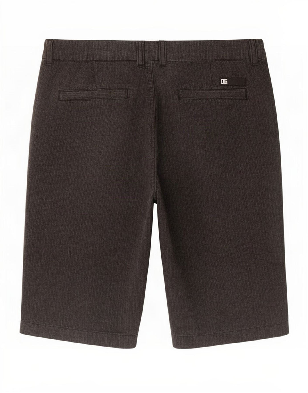 Shorts Chino Masculino DC Médio W30 Algodão Listrado Cinza