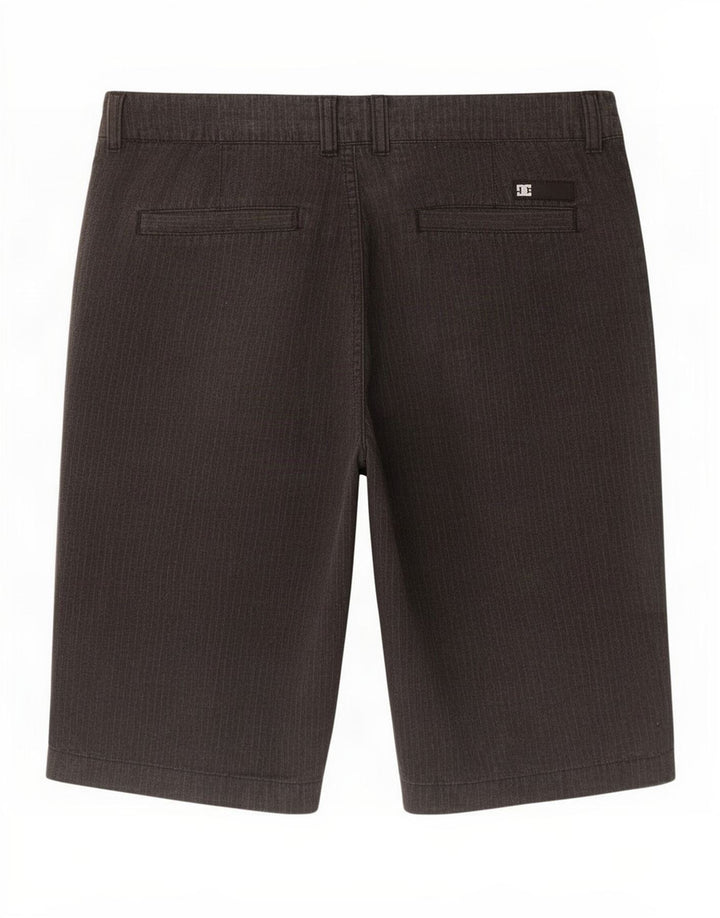Shorts Chino Masculino DC Médio W30 Algodão Listrado Cinza
