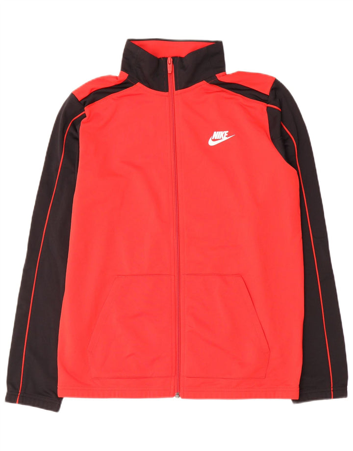 Jaqueta Nike Boys Tracksuit Top 13-14 Anos XL Vermelho Colorblock Poliéster