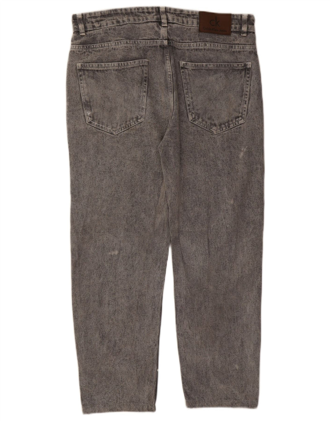 Calça jeans masculina CALVIN KLEIN desgastada W34 L25 cinza