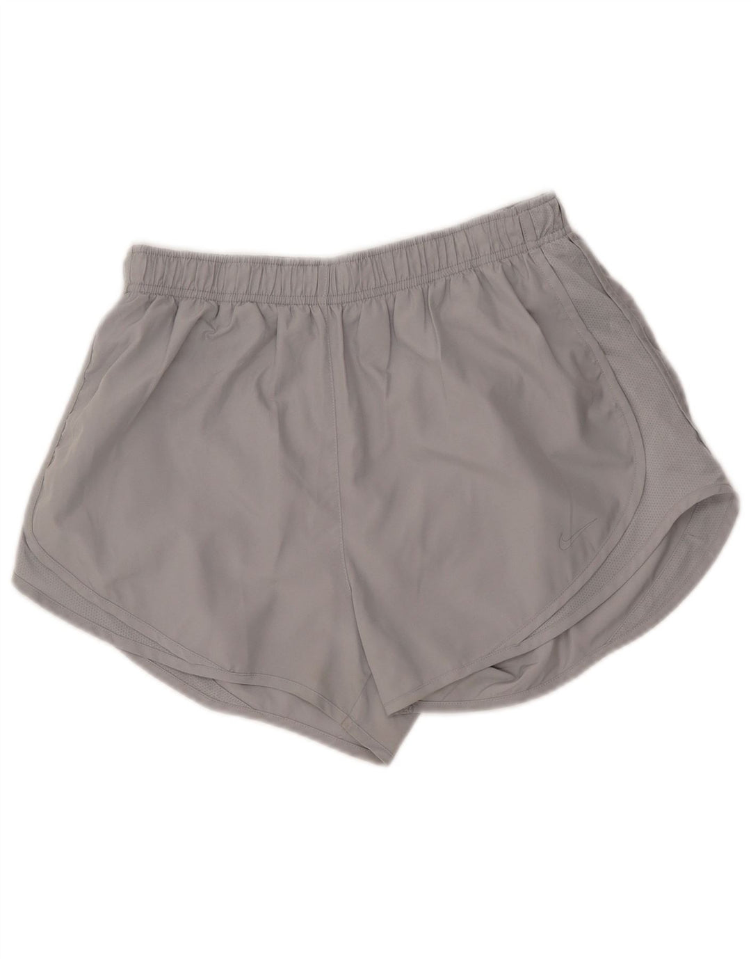 Shorts esportivos femininos NIKE Dri Fit UK 14 cinza grande