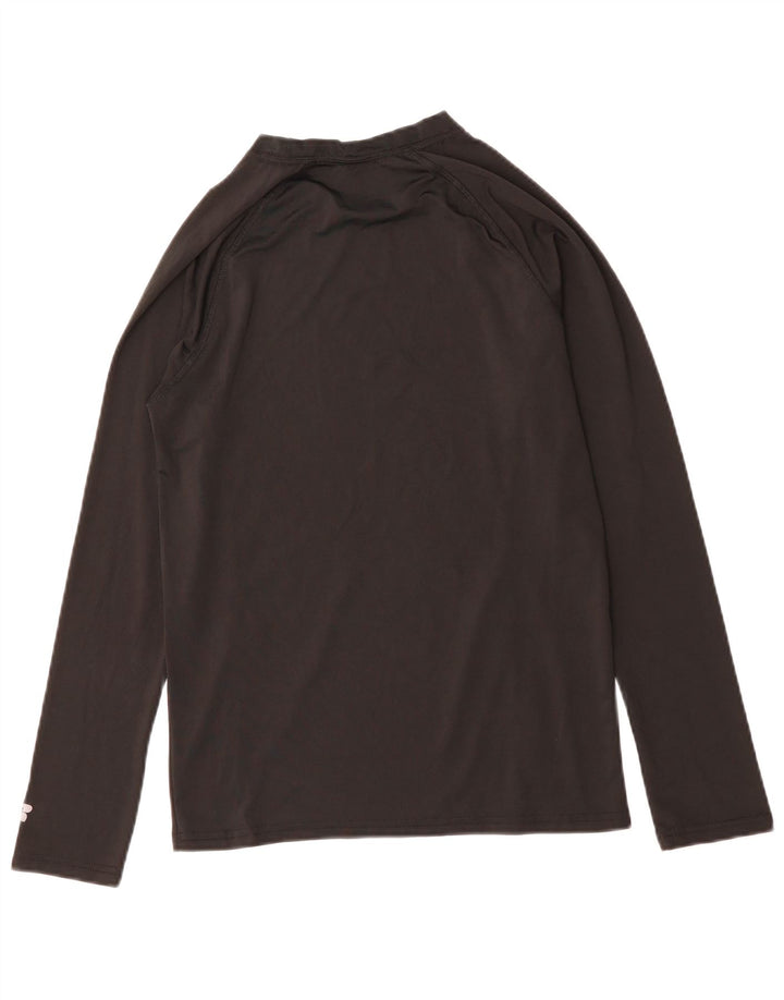 RUSSELL ATHLETIC Mens Top Long Sleeve Medium Black Polyester