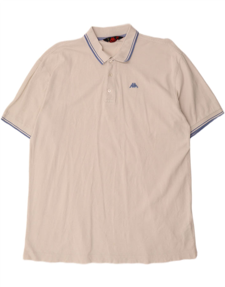 Camisa polo masculina KAPPA 2XL algodão branco