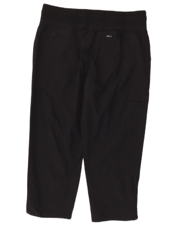 EDDIE BAUER Calça feminina reta cargo capri média W30 L22 preta