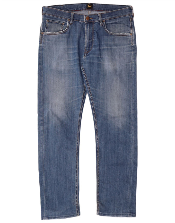 LEE Masculino Daren Slim Jeans W34 L34 Azul Algodão