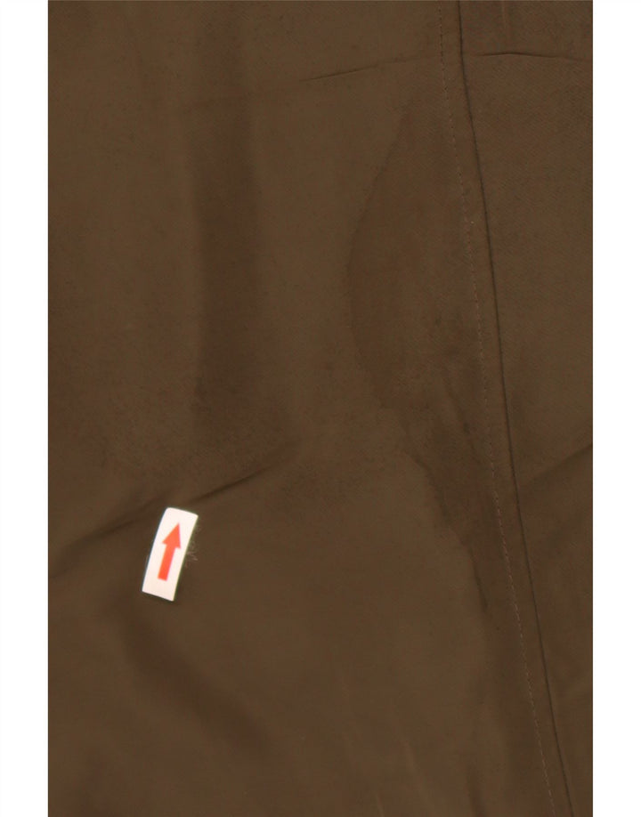 Jaqueta bomber masculina Zara UK 38 poliéster colorblock cáqui médio