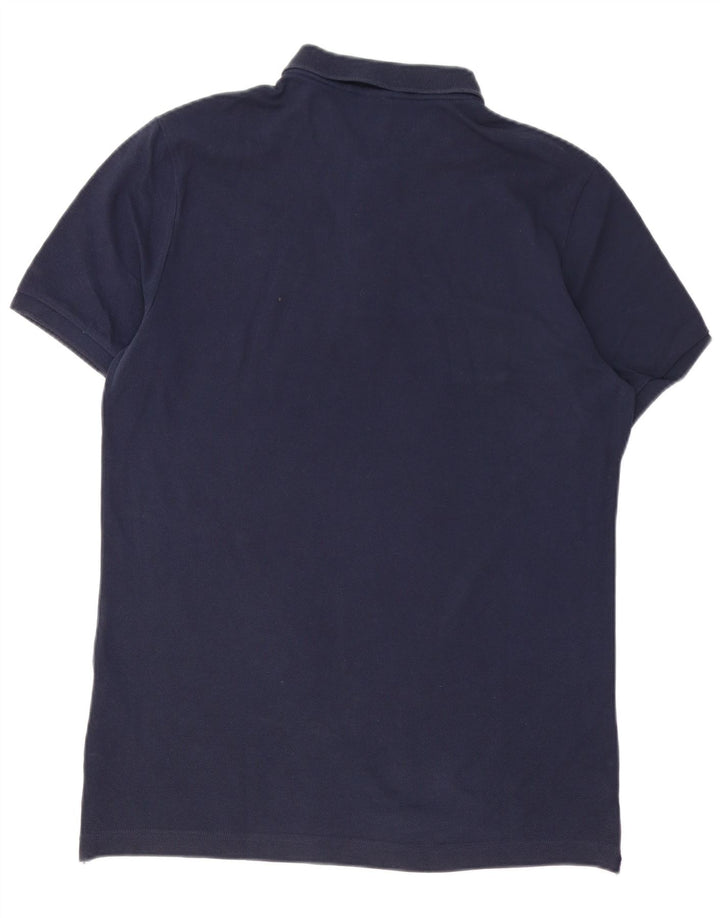 Camisa polo masculina Nike média azul marinho algodão