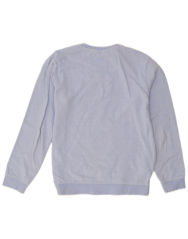Crew Clothing Mens Moletom Jumper Médio Algodão Azul