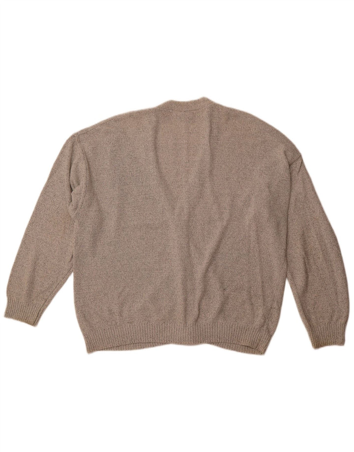 Suéter cardigã masculino GIRAMONDO IT 54 XL algodão geométrico cinza
