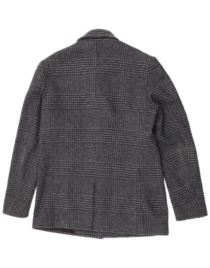 Jaqueta Blazer Masculina Calvin Klein UK 38 Médio Azul Houndstooth