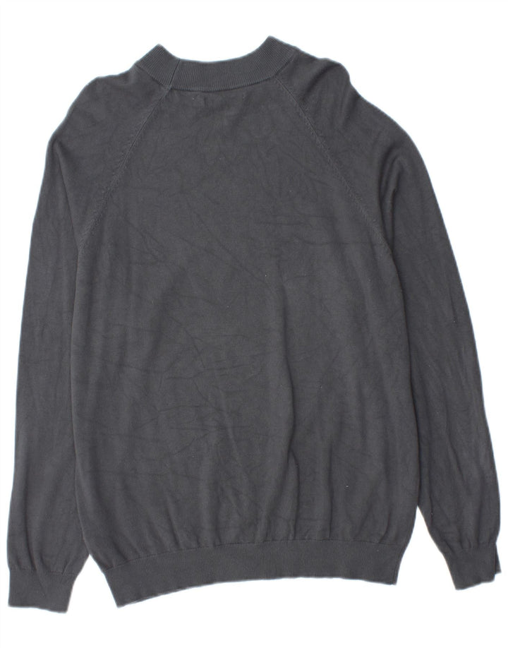 Suéter feminino Zara com gola tartaruga Reino Unido 14 Viscose cinza médio