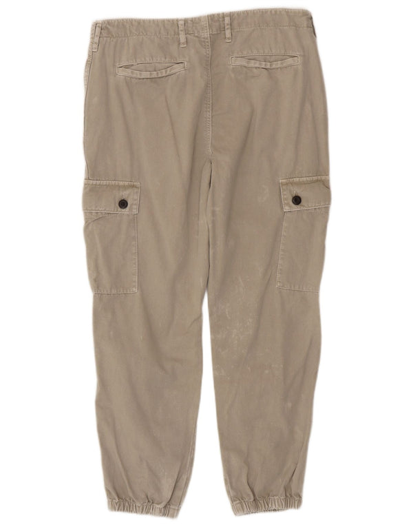 Calça jogger feminina Zara EU 38 pequena W28 L26 bege