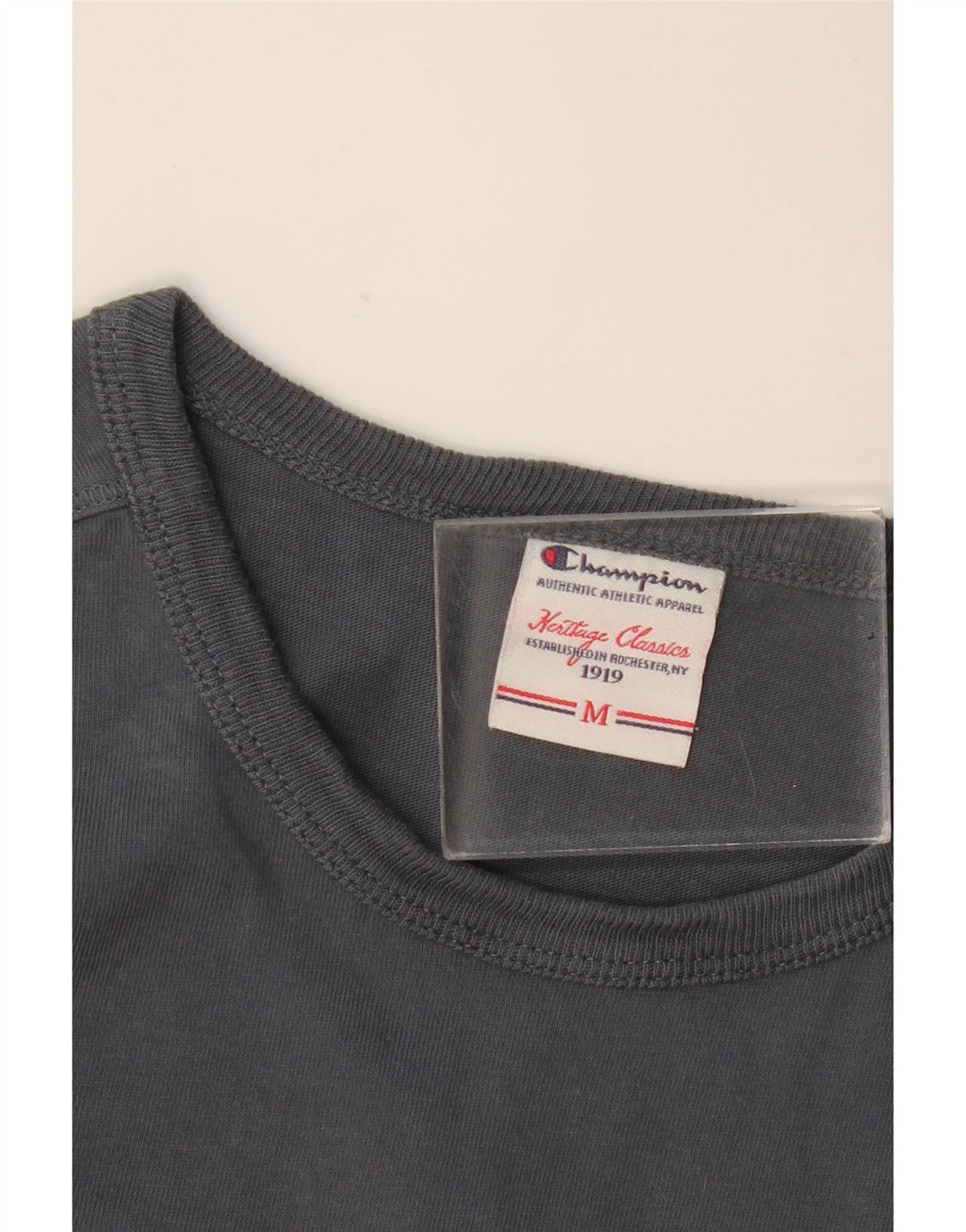 Campeão feminino Heritage Classics gráfico top manga comprida Reino Unido 12 cinza médio