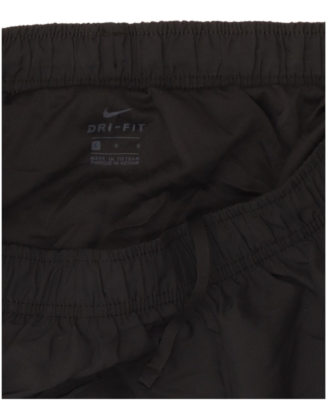 Shorts esportivos femininos NIKE UK 14 grande poliéster preto