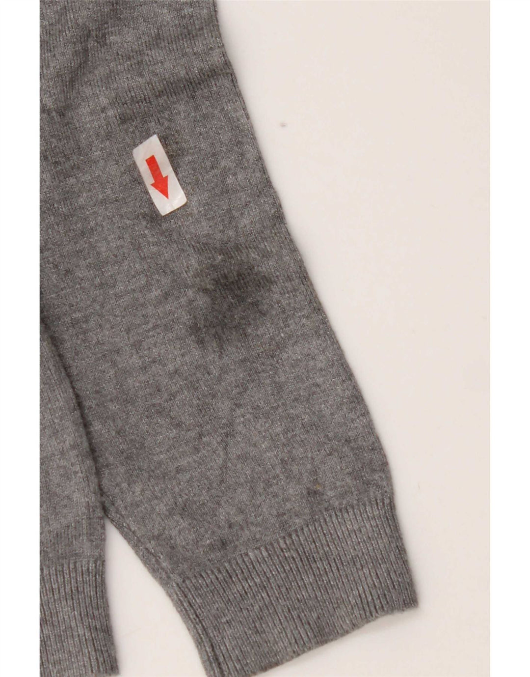 Zara Suéter masculino com gola redonda e viscose cinza médio