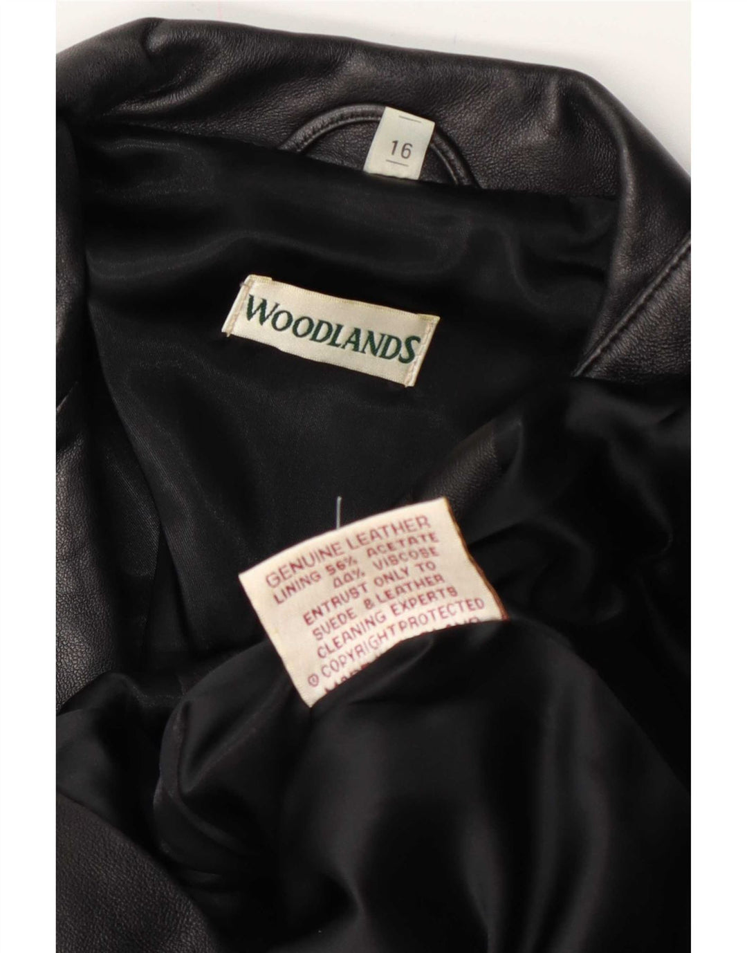 Jaqueta Blazer Feminina Sardar Woodlands Couro Reino Unido 16 Grande Preta