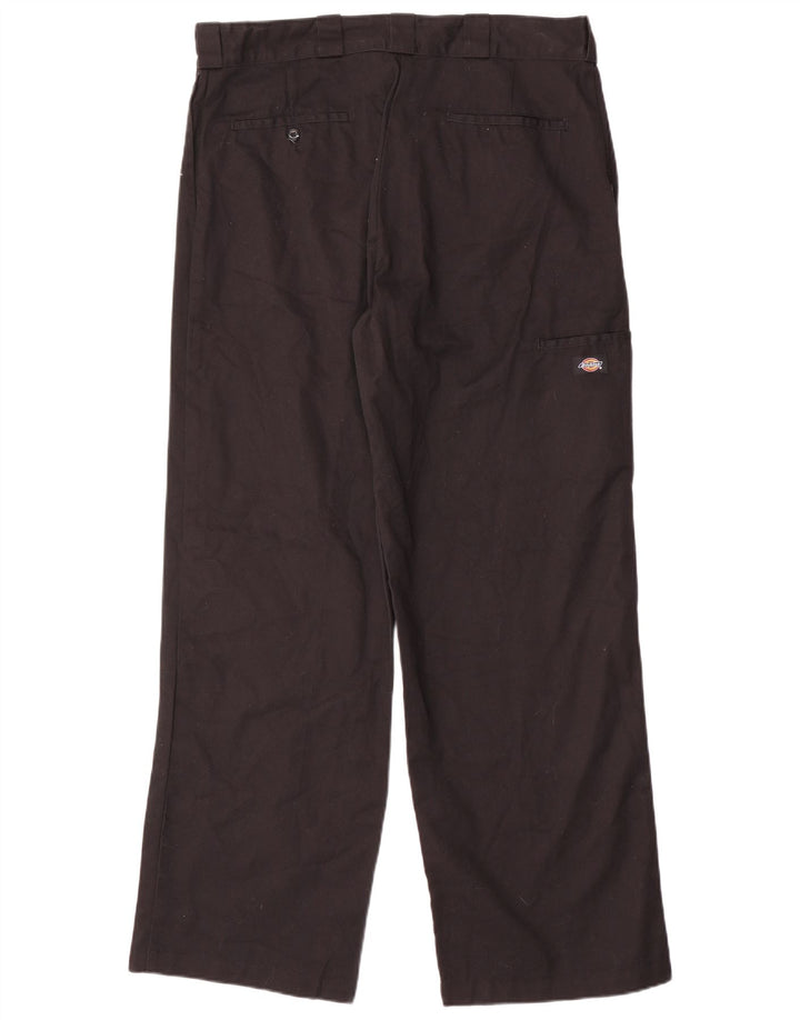 Calças cargo masculinas Dickies Loose Fit W36 L32 poliéster preto