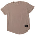 Camiseta masculina CALVIN KLEIN JEANS com estampa gráfica de algodão branco médio