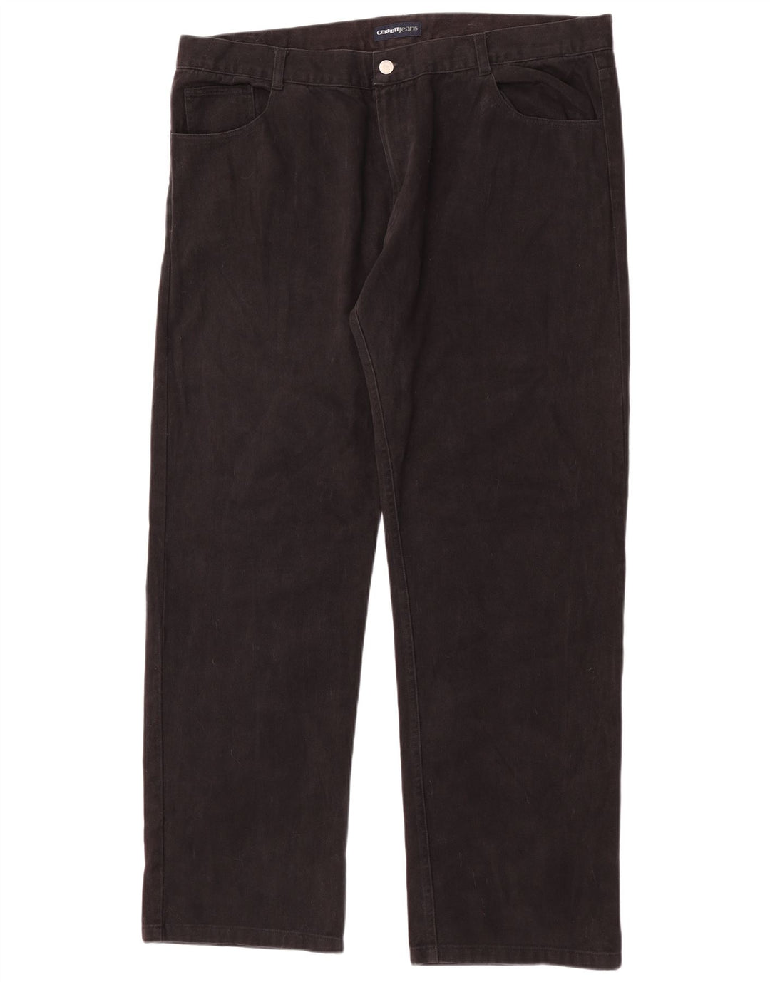Calça jeans reta masculina Cerruti W42 L34 algodão preto