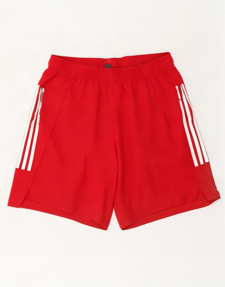 Adidas Mens Prime Blue Sport Shorts Grande Poliéster Vermelho