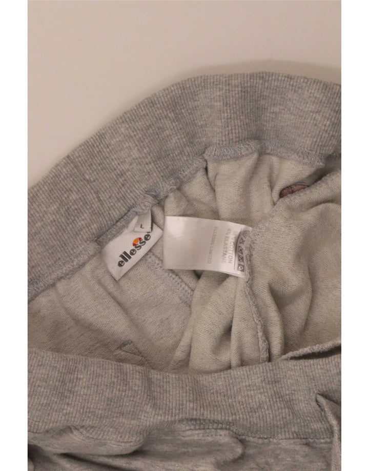 Calça de treino masculina Ellesse Joggers grande algodão cinza