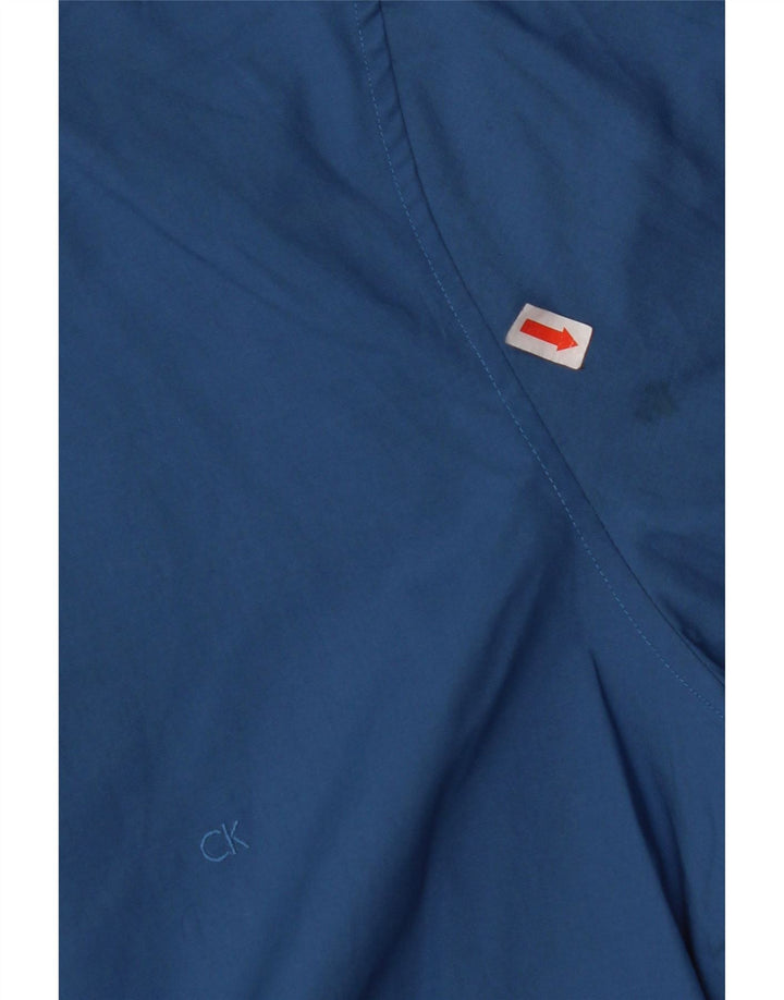 Camisa masculina CALVIN KLEIN Slim Fit tamanho 38 15 algodão azul médio