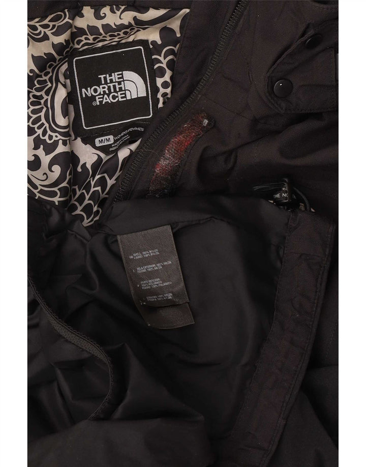 Jaqueta de chuva feminina com capuz The North Face UK 12 nylon preto médio